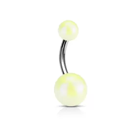 Belly Ring - Acrylic White