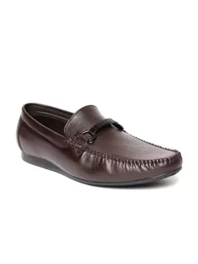 Brown Buckle Loafers