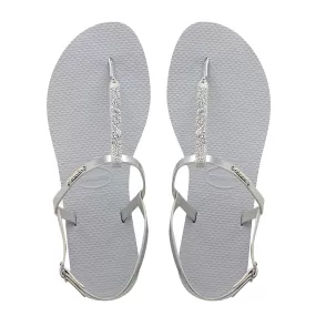 Havaianas You Riviera Crystal Womens Silver Sandals