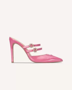 Natalie Pink High-Heel Mule